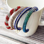 Rainbow Colorful Rhinestone Crystal Hoop Earring For Women And Girls Party Gift Jewelry Accessories