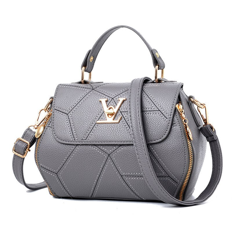 Flap V Brand Womens Bag Luxury Leathe Handbags Shell thread Ladies Clutch Designer Bag Sac A Main Femme Bolsas Women'sTote Purse