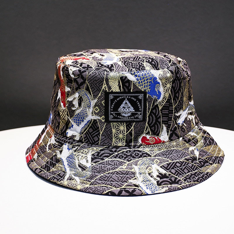 Soft Bucket Hat Man Women Outdoor Sports Hip Hop Cap Floral Double Side Summer Cotton Fishing Sun Hat Panama For Newest Hats